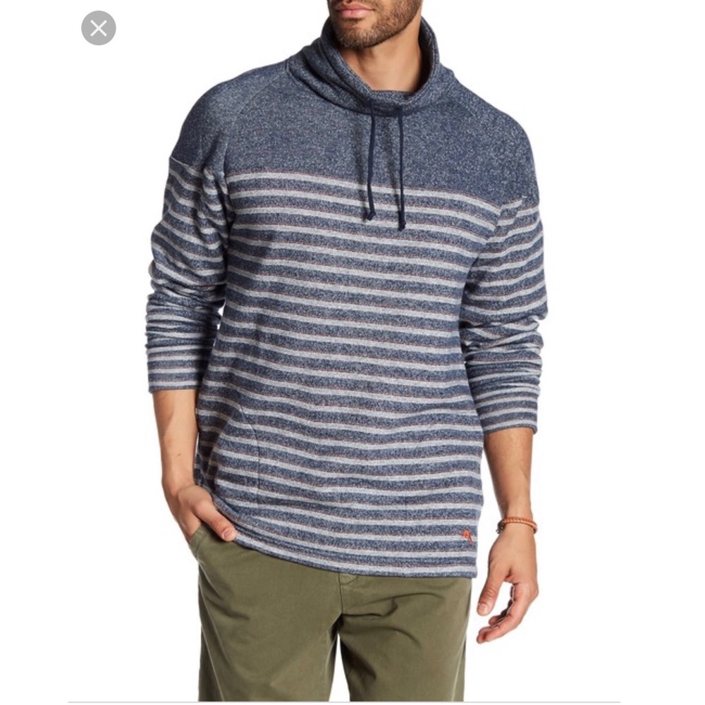 Men’s Tommy Bahama XL Blue Striped Sweatshirt